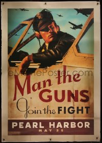 7x0211 PEARL HARBOR bus stop 2001 World War II propaganda poster designs, fighter pilot Ben Affleck!