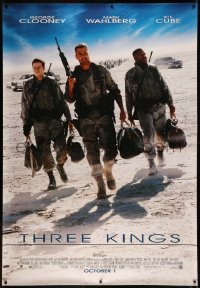 7x0213 THREE KINGS DS bus stop 1999 George Clooney, Mark Wahlberg, & Ice Cube in the Gulf War!