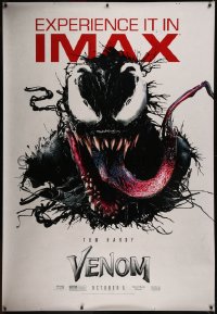 7x0215 VENOM IMAX DS bus stop 2018 great art of Tom Hardy as the creepy Marvel Comics superhero!