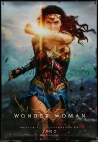7x0216 WONDER WOMAN bus stop 2017 different image of sexiest Gal Gadot in title role in battle!