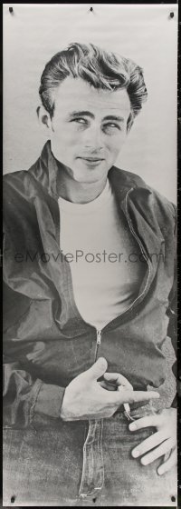 7x0143 JAMES DEAN 27x76 commercial poster 1980s close-up smoking pose from Rebel Without a Cause!
