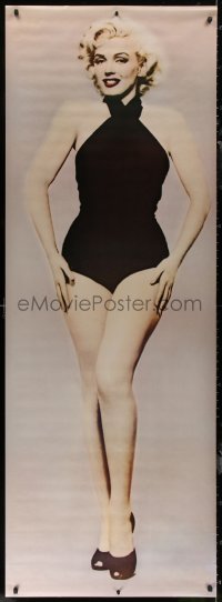 7x0147 MARILYN MONROE 27x75 commercial poster 1983 full-length wearing black bathing suit!