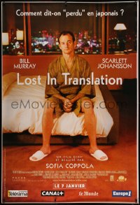 7x0384 LOST IN TRANSLATION advance DS French 1p 2003 lonely Bill Murray in Tokyo, Sofia Coppola!