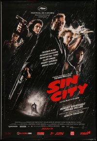 7x0409 SIN CITY advance DS French 1p 2005 graphic novel by Frank Miller, Bruce Willis & cast!