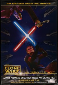 7x0324 STAR WARS: THE CLONE WARS group of 2 advance DS French 1ps 2008 Anakin vs. Count Dooku!