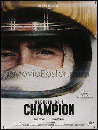 7x0427 WEEKEND OF A CHAMPION French 1p 2013 really cool artwork of F1 racer Jackie Stewart!