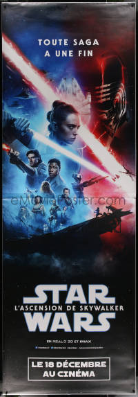 7x0263 RISE OF SKYWALKER teaser French 2p 2019 Star Wars, Ridley, great sci-fi cast montage!