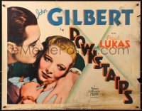 7x0018 DOWNSTAIRS 1/2sh 1932 John Gilbert & Virginia Bruce as evil English chauffeur & seduced maid!