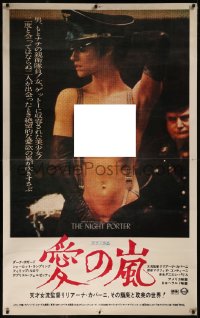 7x0168 NIGHT PORTER Japanese 39x62 1975 Il Portiere di notte, Charlotte Rampling in Nazi hat!
