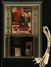 7x0097 REBEL WITHOUT A CAUSE French Cinema Palace lighted display 1980s James Dean, different!