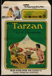 7x0086 TARZAN read along book & cassette 1978 Superscope Story Teller, Tarzan and City Of Diamonds!