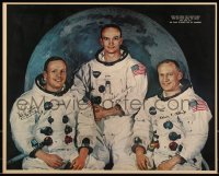 7x0036 APOLLO 11 16x20 special poster 1969 portrait of Armstrong Aldrin, Collins, NASA moon landing!