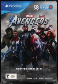 7x0290 AVENGERS 48x70 special poster 2020 Marvel Comics, different montage for Playstation!