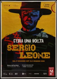 7x0281 C'ERA UNA VOLTA SERGIO LEONE 39x55 Italian museum/art exhibition 2019 different Eastwood art!