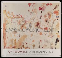 7x0275 CY TWOMBLY: A RETROSPECTIVE 45x48 French museum/art exhibition 1994 cool mixed media work!