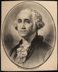 7x0027 GEORGE WASHINGTON 20x25 art print 1890s cool close-up portrait of the first President!