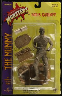 7x0116 MUMMY action figure 1998 Universal Monsters, cool figurine of the monster Boris Karloff!