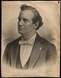 7x0029 WILLIAM JENNINGS BRYAN 19x25 art print 1890s art of the politician with bow tie!