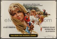 7x0177 FAR FROM THE MADDING CROWD subway poster 1968 sexy Julie Christie, Stamp, Finch, Schlesinger!