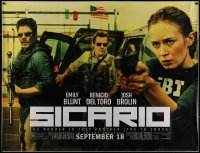 7x0182 SICARIO subway poster 2015 great action image of Emily Blunt, Benicio Del Toro, Josh Brolin!
