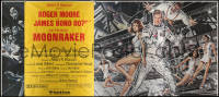7y0002 MOONRAKER 24sh 1979 art of Roger Moore as James Bond & sexy space babes by Goozee!