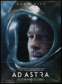 7y0729 AD ASTRA teaser French 1p 2019 super close up of Brad Pitt in astronaut suit!