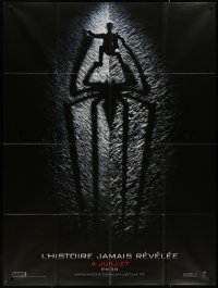 7y0743 AMAZING SPIDER-MAN teaser French 1p 2012 cool image of Andrew Garfield with spider shadow!