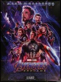 7y0761 AVENGERS: ENDGAME advance French 1p 2019 Marvel, montage with Downey Jr., Hemsworth & cast!