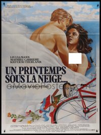 7y0775 BAY BOY French 1p 1985 Wall art of topless Liv Isabelle Mejias, introducing Kiefer Sutherland
