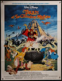 7y0793 BLACK CAULDRON French 1p 1985 first Walt Disney CG movie, cool different fantasy art!