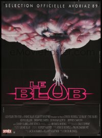 7y0797 BLOB French 1p 1989 cool completely different gruesome monster art by Gilbert Raffin!