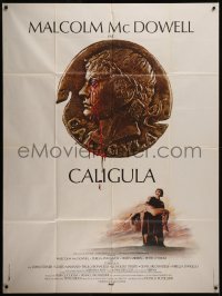 7y0822 CALIGULA French 1p 1980 Malcolm McDowell, Penthouse's Bob Guccione sex epic!
