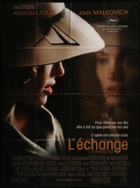 7y0835 CHANGELING French 1p 2008 close up of Angelina Jolie by reflection, Clint Eastwood directed!