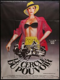 7y0841 CIRCLE OF POWER French 1p 1983 Landi art of sexy Yvette Mimieux in skimpy outfit, Brainwash!