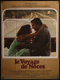 7y0981 HONEYMOON TRIP French 1p 1976 c/u of Jean-Louis Trintignant & sexy Stefania Sandrelli!