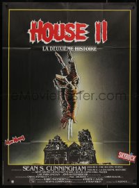 7y0984 HOUSE II: THE SECOND STORY French 1p 1987 great different horror art of severed hand!