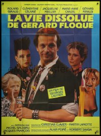 7y1036 LA VIE DISSOLUE DE GERARD FLOQUE French 1p 1986 Giraud, Celarie, Maillan, Chazel, Rinaldi