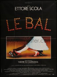 7y1052 LE BAL French 1p 1983 really cool art of dancing legs, directed by Ettore Scola!