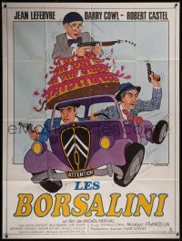 7y1060 LES BORSALINI French 1p 1980 Lynch Guillotin art of crooks Lefebvre, Cowl & Castel in car!