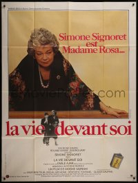7y1080 MADAME ROSA French 1p 1978 La vie devant soi, close up of Simone Signoret, French!