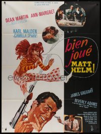 7y1113 MURDERERS' ROW French 1p 1967 McGinnis art of spy Dean Martin as Matt Helm & sexy Ann-Margret!