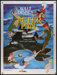 7y1151 PETER PAN French 1p R1980s Walt Disney animated cartoon fantasy classic, great different art!