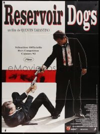 7y1181 RESERVOIR DOGS French 1p 1992 Tarantino, different image of Harvey Keitel & Steve Buscemi!
