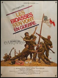 7y1195 SADSACKS GO TO WAR French 1p 1975 French comic quartet Les Charlots messes up the military!