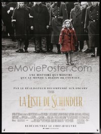 7y1201 SCHINDLER'S LIST French 1p R2018 Steven Spielberg WWII classic, the Girl in the Red Coat!