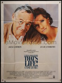 7y1251 THAT'S LIFE French 1p 1987 great portrait of Jack Lemmon & Julie Andrews, Blake Edwards!