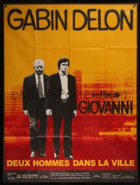 7y1280 TWO MEN IN TOWN French 1p 1973 Deux hommes dans la ville, Alain Delon & Jean Gabin by Landi!