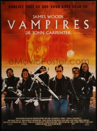 7y1285 VAMPIRES French 1p 1998 John Carpenter, James Woods, cool vampire hunter image!