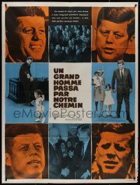 7y1315 YEARS OF LIGHTNING DAY OF DRUMS French 1p 1966 John F. Kennedy documentary, different montage!