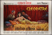 7y0719 CLEOPATRA French 2p 1963 Terpning art of Elizabeth Taylor, Richard Burton & Rex Harrison!